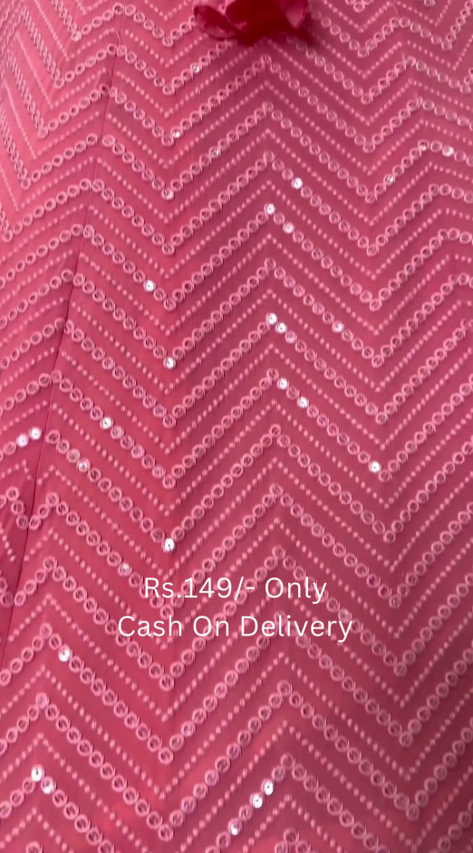 Beautiful Light orange Color Sequence Embroidery Lehenga choli for Wedding Function