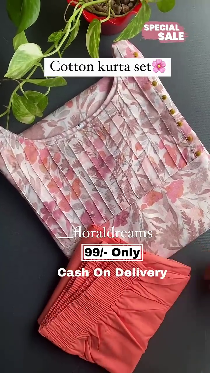 Women's Cotton Febric Dress Materail Salwar Suit Dupatta Set