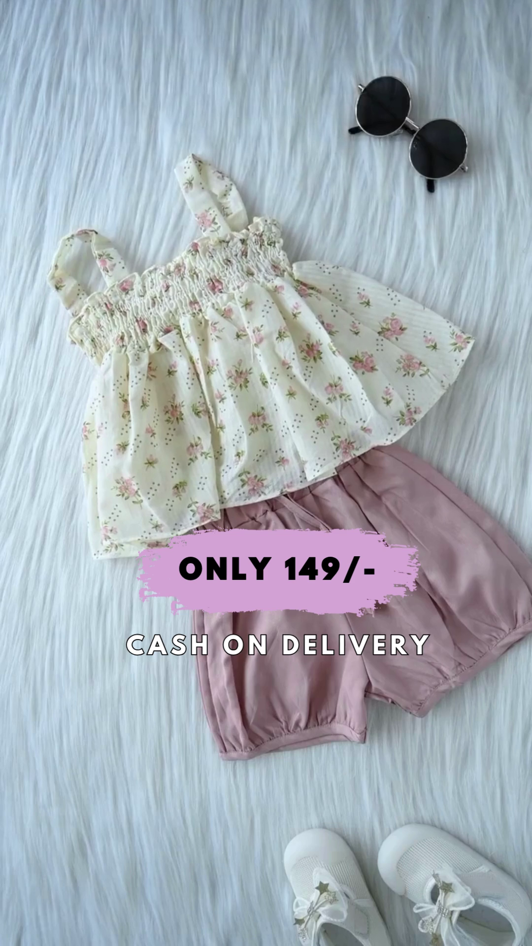 Short and a Top Set for Little Girls