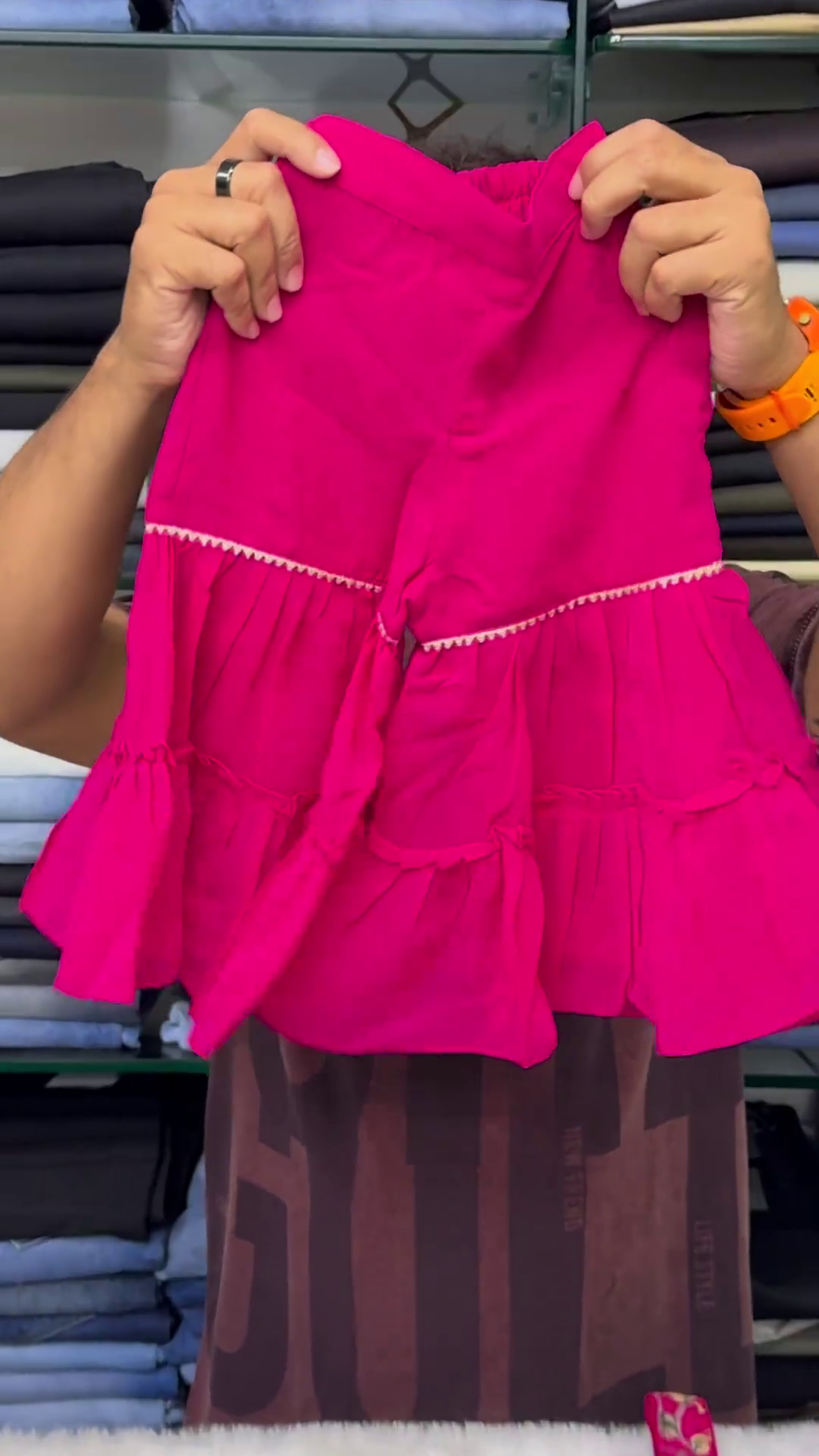 Roman Silk Floral Printed Set For Kids