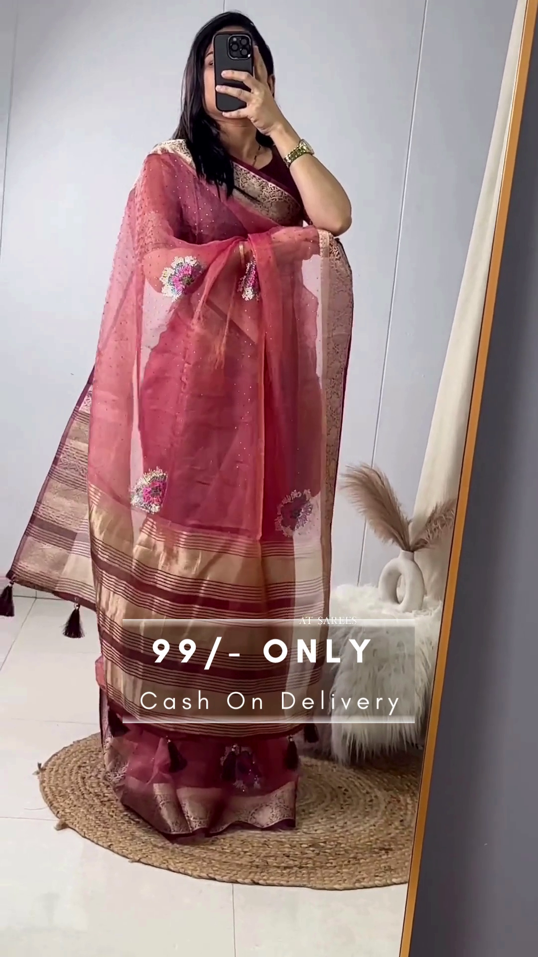 Woven Design Border Zari Detail Saree