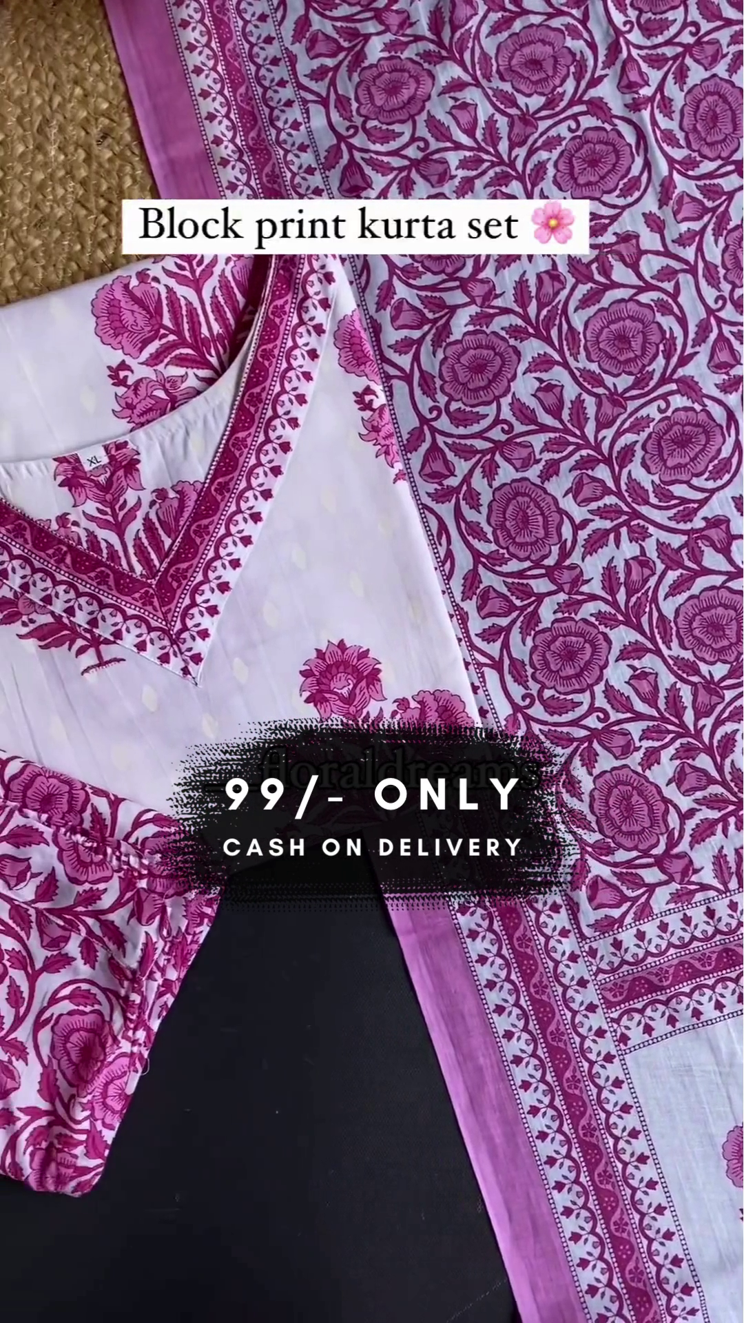 Cotton Block Printed Kurta