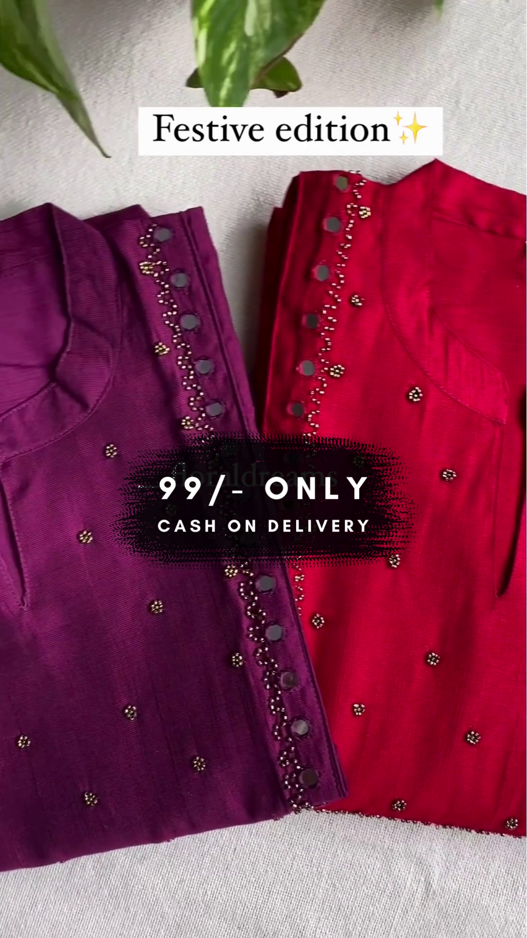 Women Silk Blend Kurta Palazzo Set