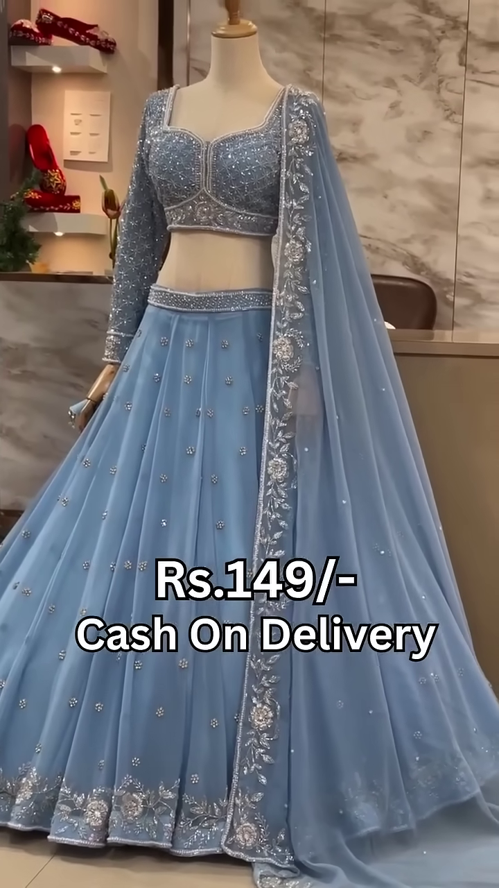Designer Party Wear Silk Lehenga Choli