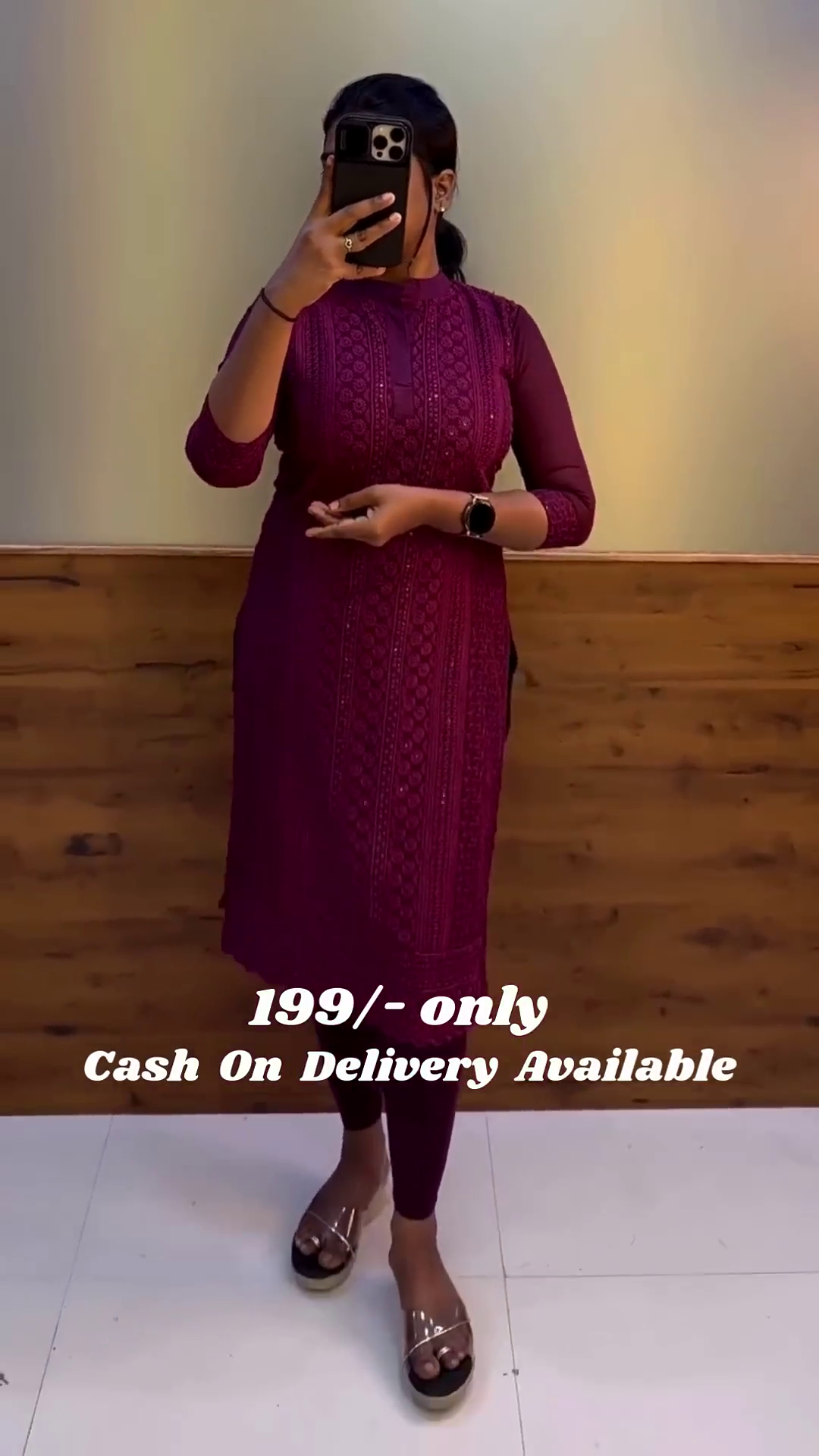 Beautiful Georgette Fabric Zikzak Woven Lines Jacket Kurta