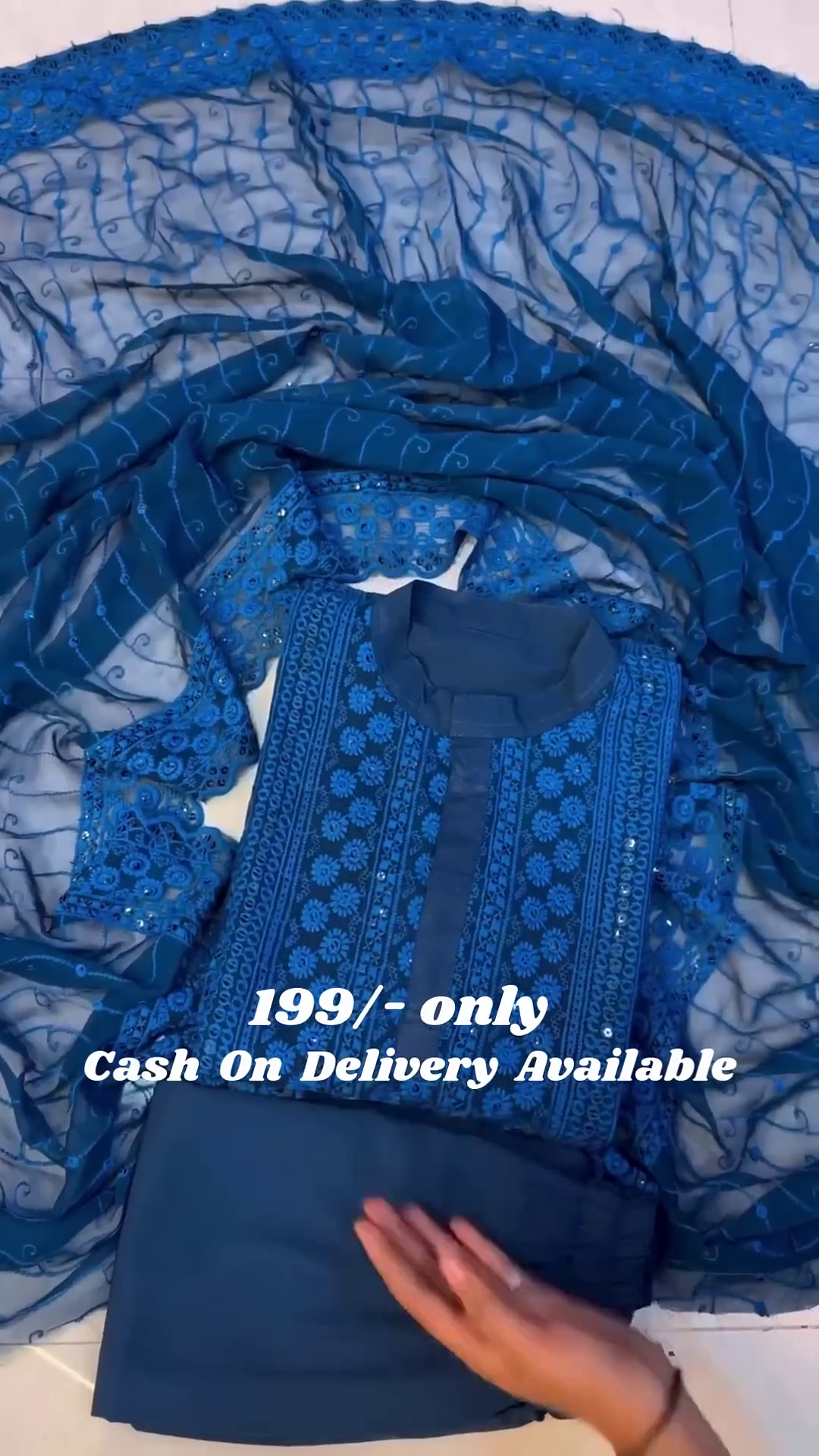 Beautiful Georgette Fabric Zikzak Woven Lines Jacket Kurta