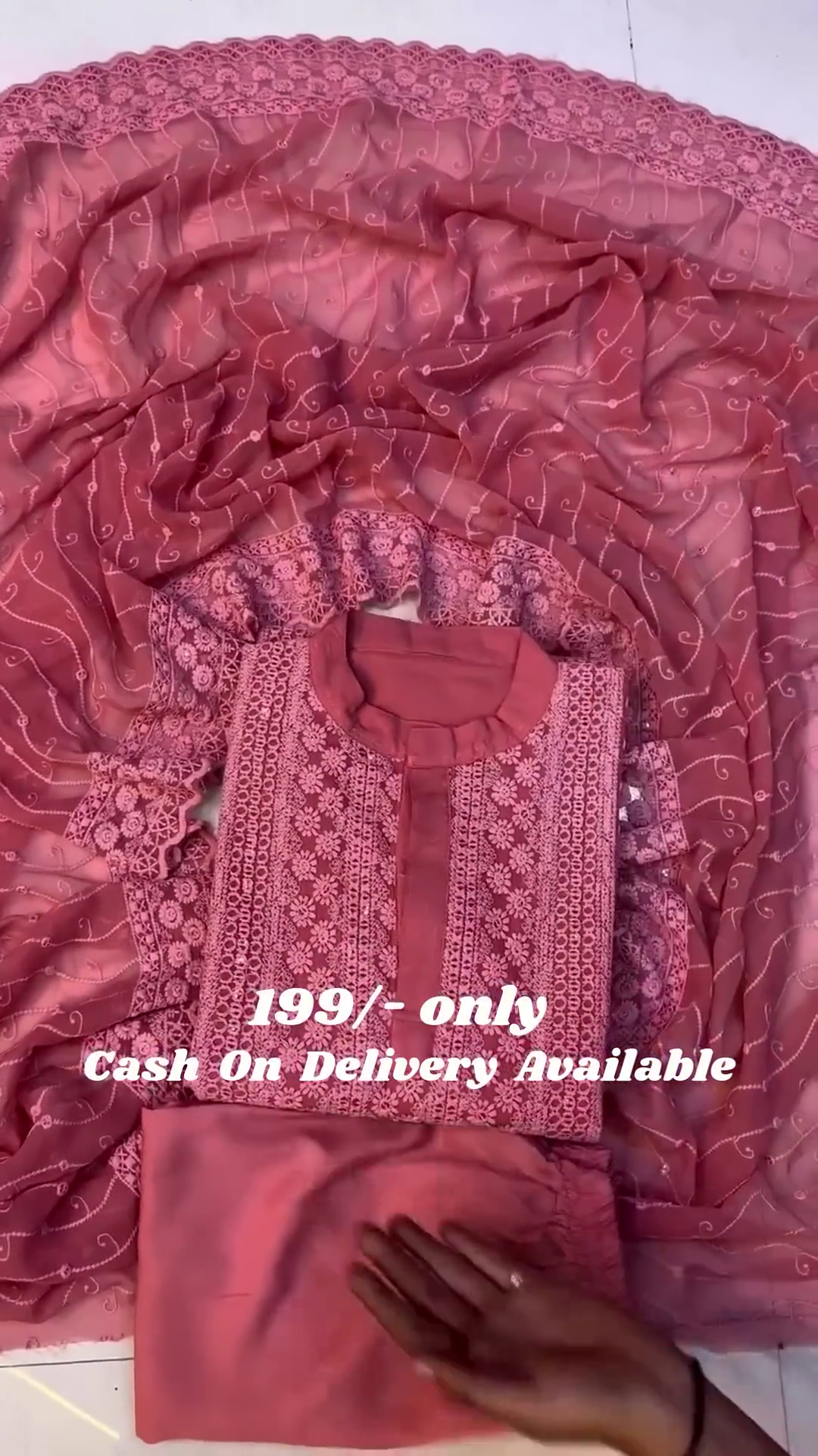 Beautiful Georgette Fabric Zikzak Woven Lines Jacket Kurta