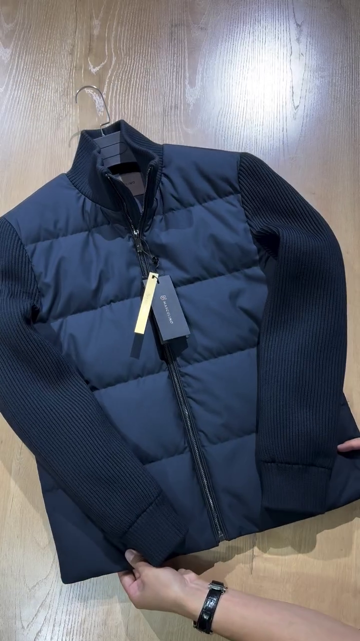 quilted-panels jacket