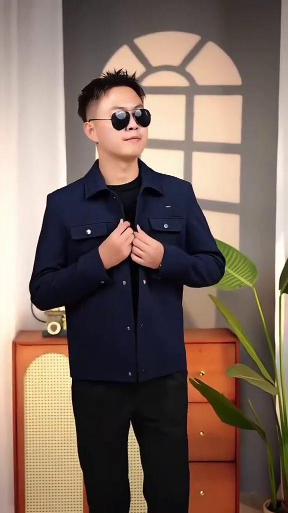 Winter Coats for Men Long Sleeve Men 1pc Button Front Pocket Overcoat Warm Jacket Outerwear