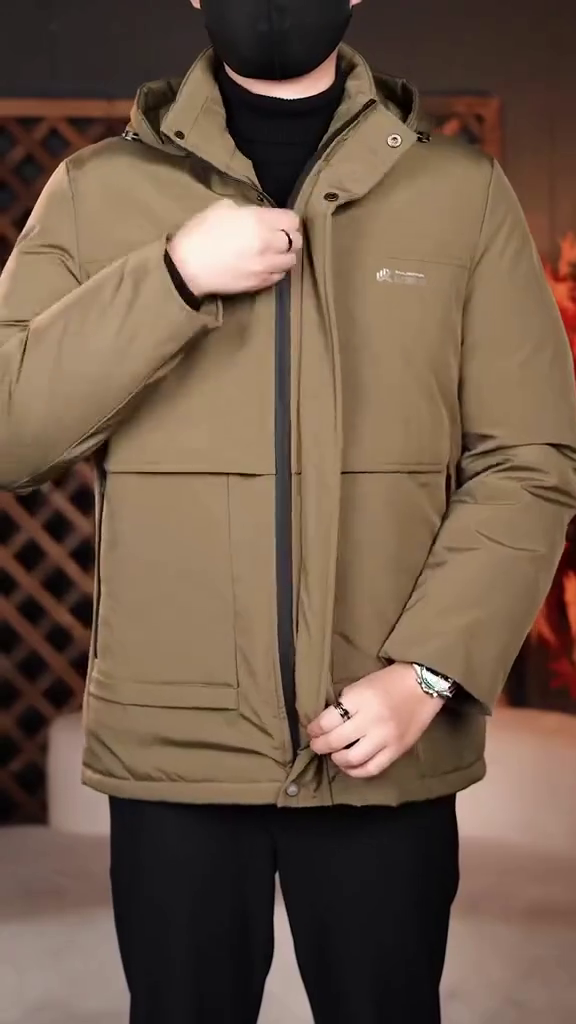 Coat Male Hooded Winter Coats Men Business Winter Mens Down Jacket