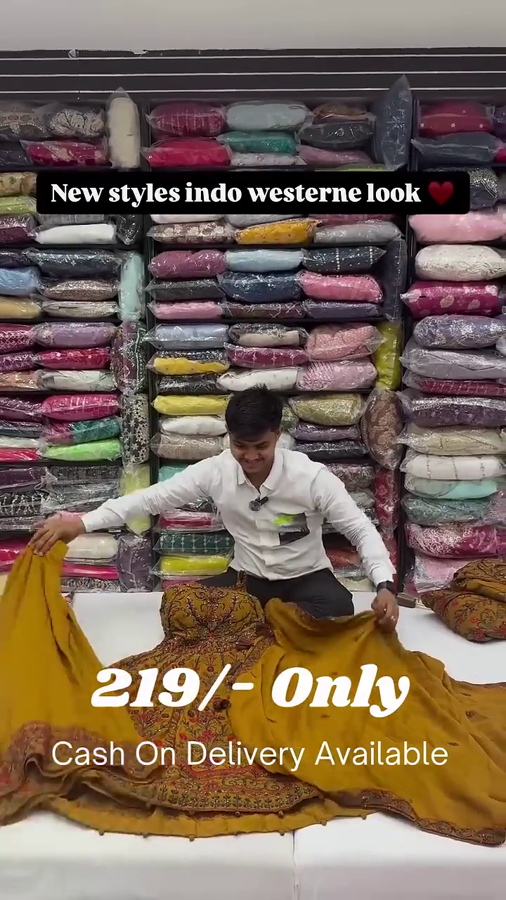 Yellow Bel Buti Patterned Stitched Suit