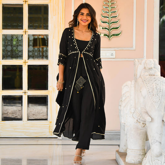 Mirror Work Kurta Set
