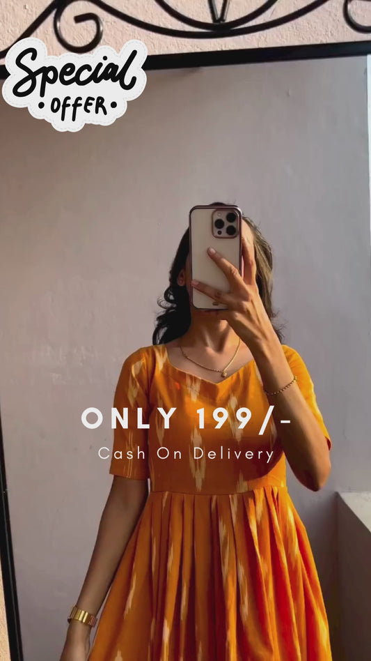 BIRD OF PARADISE IKKAT ONEPIECE