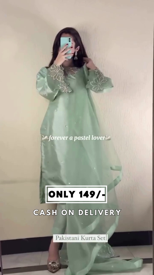 Designer Pista Kataan Silk Suit