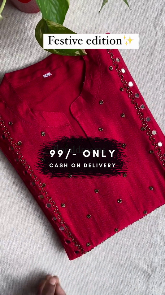 Women Silk Blend Kurta Palazzo Set