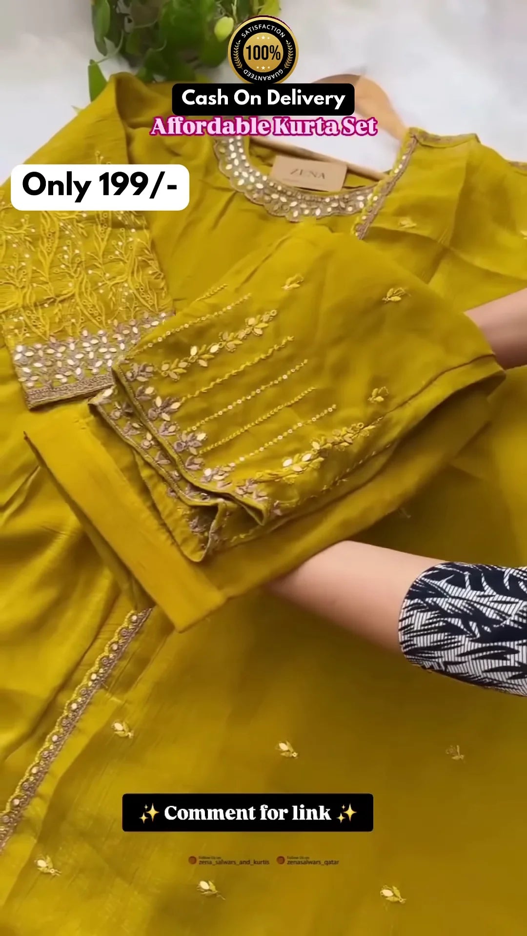 Floral Printed Tie-Up Neck Straight Kurta with Palazzos & Dupatta