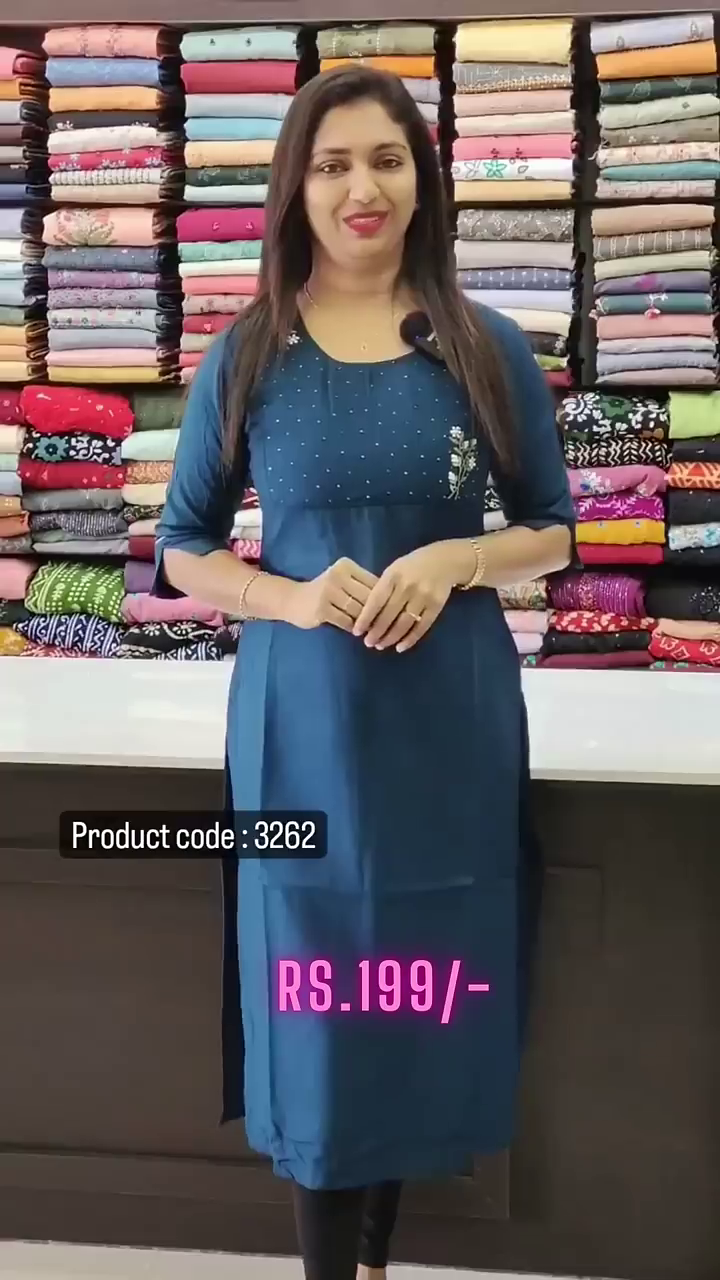 Coral Cotton Printed Kurta For Women