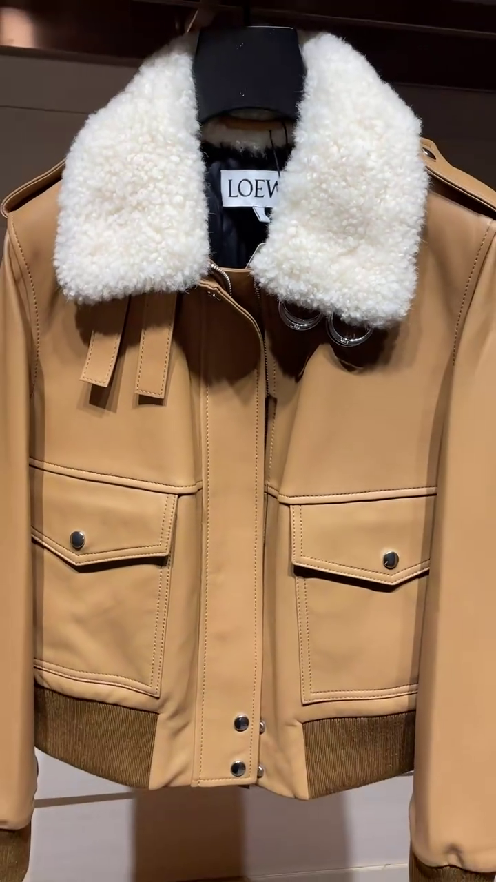 two-way zip wool jacket