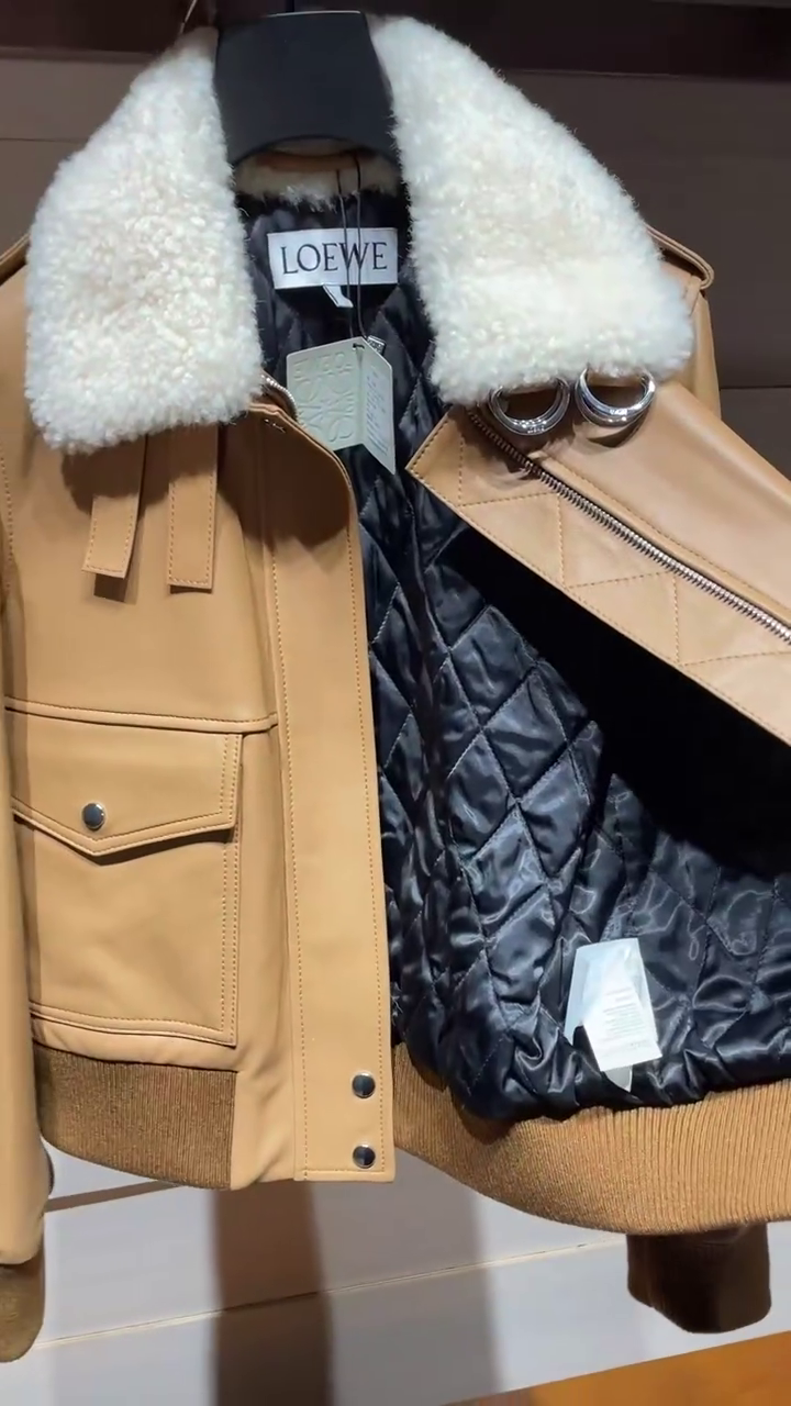 two-way zip wool jacket