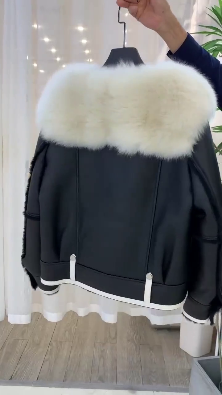 High quality luxury women's Faux Fox fur collar cuffs