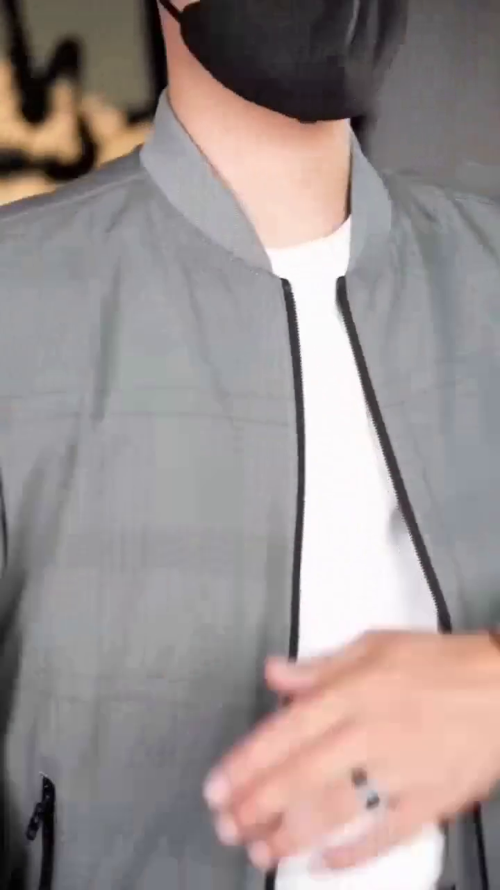 Men's Spring Autumn Bomber Jacket Casual Printed Slim Windbreaker Jacket