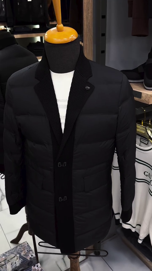 Winter Men's Down Jacket Suit Scarf Collar Down Jacket Male Winter Down Jacket Coat