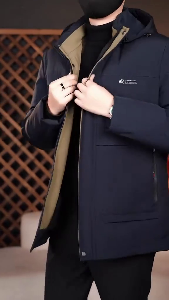 Coat Male Hooded Winter Coats Men Business Winter Mens Down Jacket