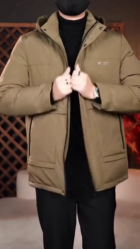 Coat Male Hooded Winter Coats Men Business Winter Mens Down Jacket