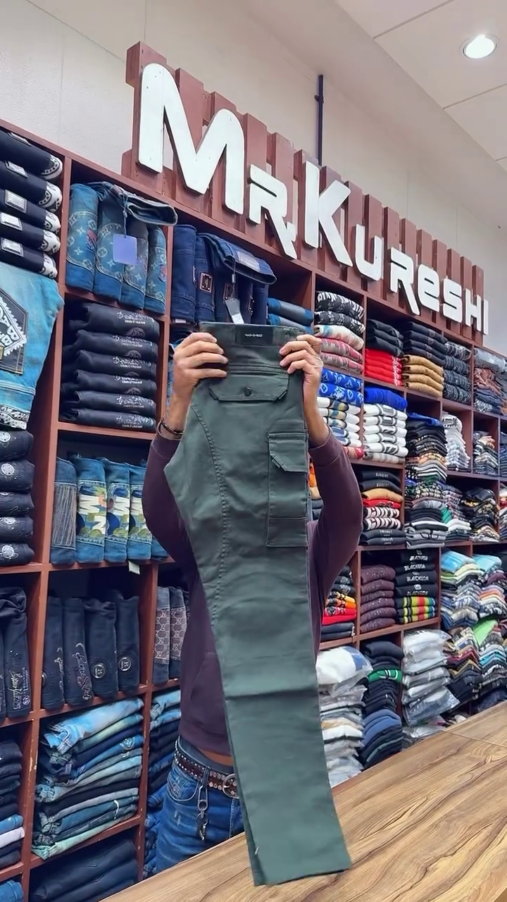 Slim Fit Cargo Pants with Insert Pockets