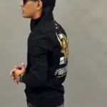 Men Embroidered Regular Fit High-Neck Pullover