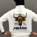 Men Embroidered Regular Fit High-Neck Pullover