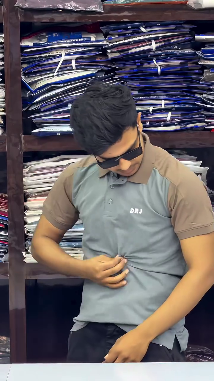 Men Striped Polo Neck Pure Cotton Multicolor T-Shirt