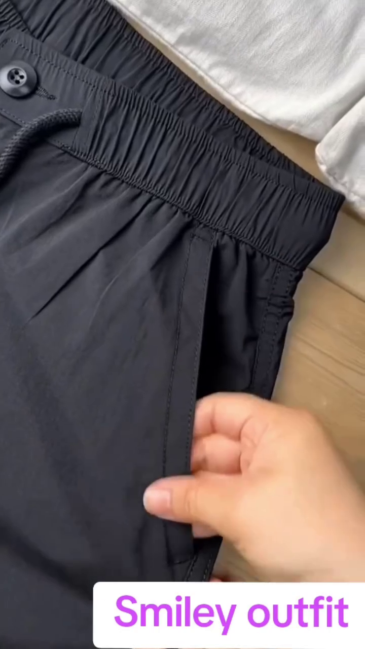 Men's Utility Cargo Pants for Men, Black, Elastic Waist with Adjustable Belt, Multi-Pocket Design, Lightweight Tech Travel Trousers