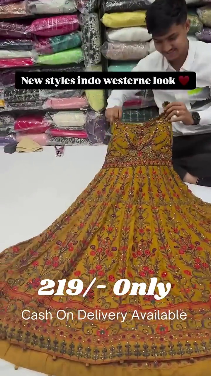 Yellow Bel Buti Patterned Stitched Suit