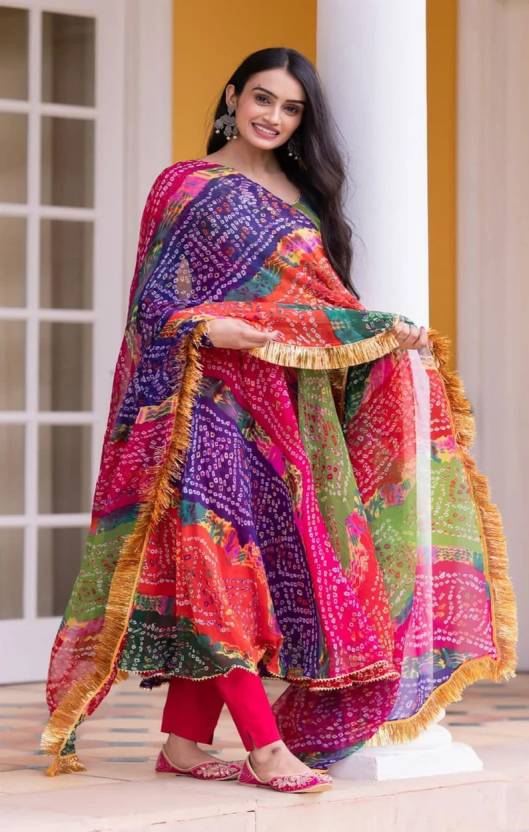 New Designer Party Gown Pent & Dupatta Set